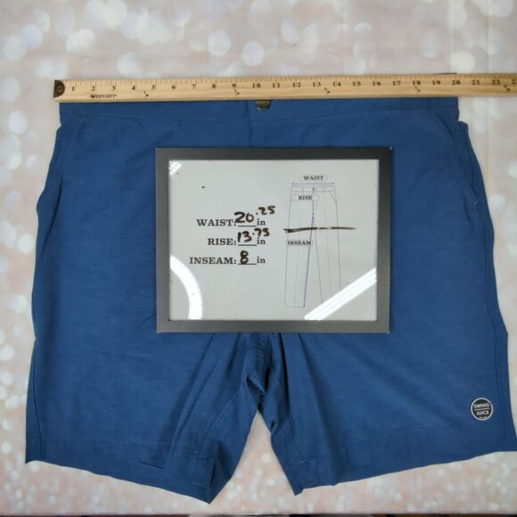 Swing Juice Mens Blue Shorts 2XL Polyester Spandex Blend NEW - Picture 6 of 8
